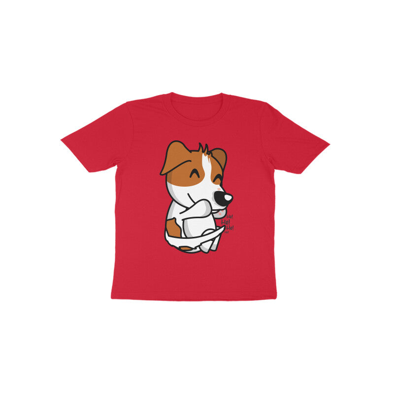 Toddler Half Sleeve Round Neck Tshirt – Smiling Dog puraidoprints