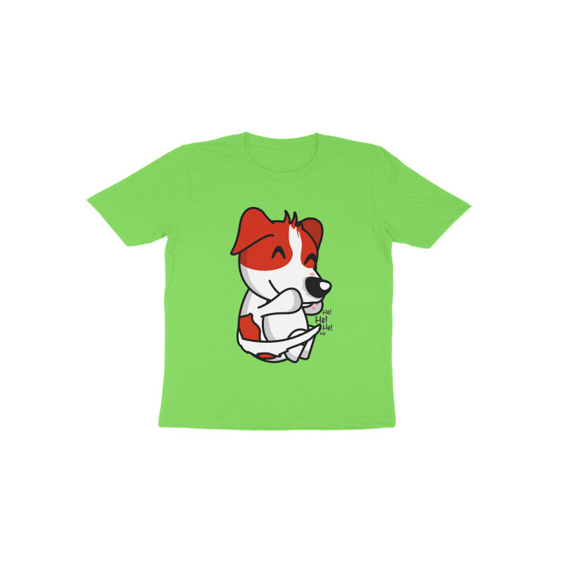 Toddler Half Sleeve Round Neck Tshirt – Smiling Dog puraidoprints
