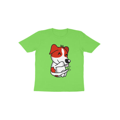 Toddler Half Sleeve Round Neck Tshirt – Smiling Dog puraidoprints