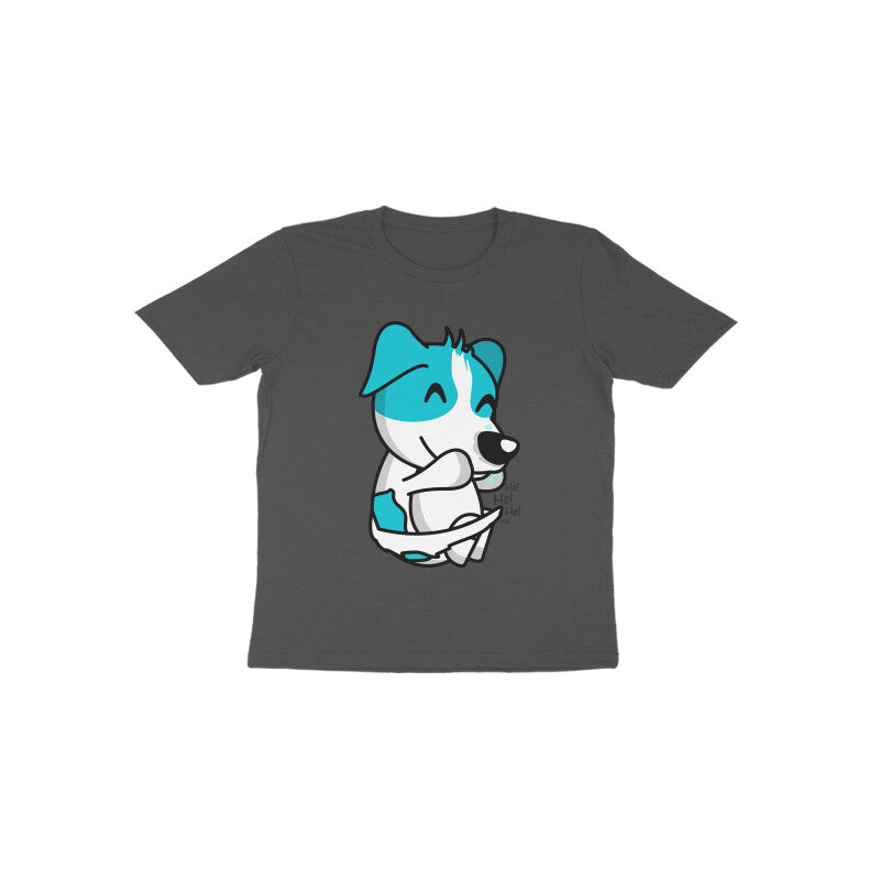 Toddler Half Sleeve Round Neck Tshirt – Smiling Dog puraidoprints