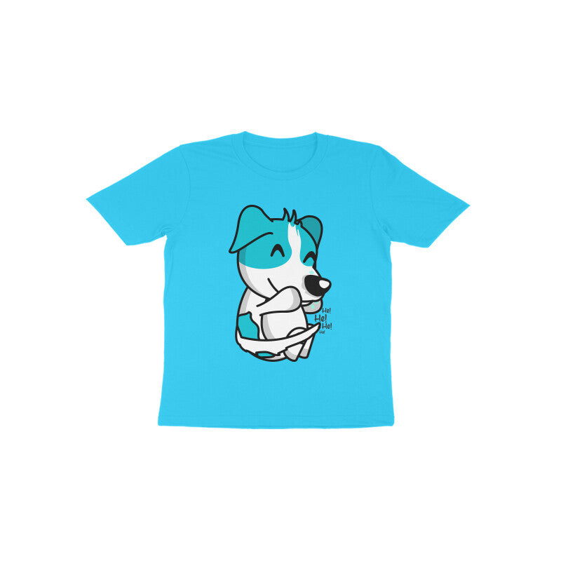 Toddler Half Sleeve Round Neck Tshirt – Smiling Dog puraidoprints