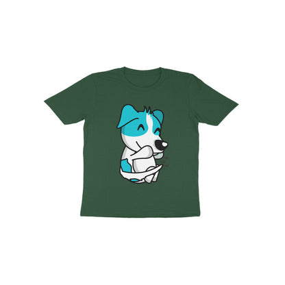 Toddler Half Sleeve Round Neck Tshirt – Smiling Dog puraidoprints