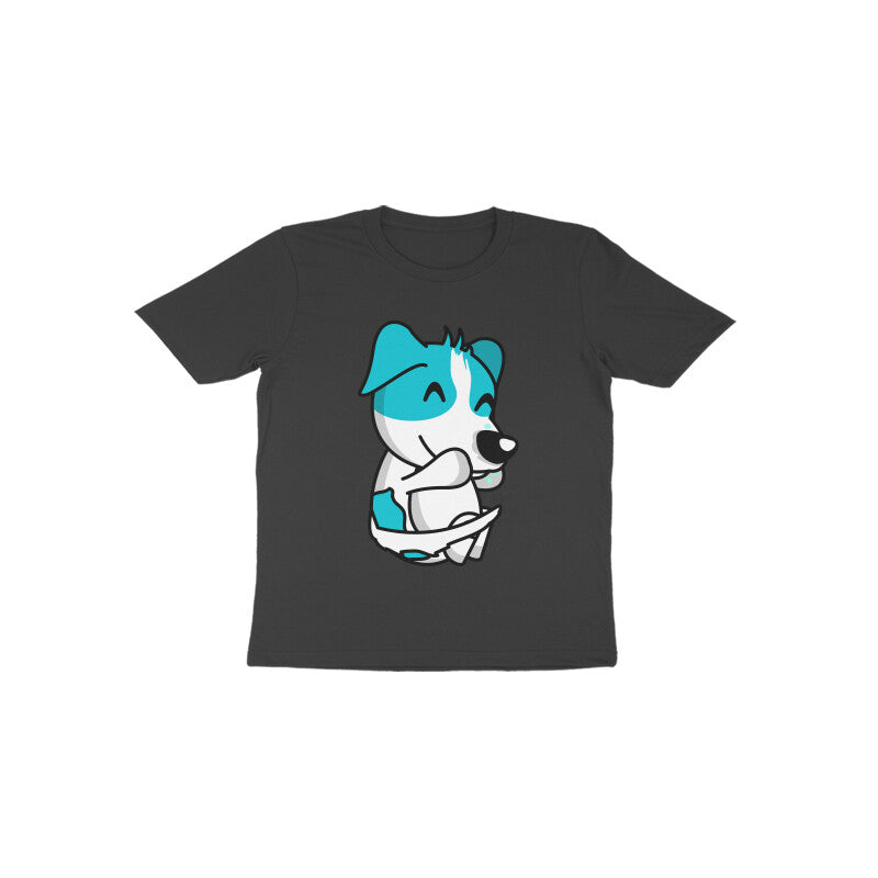 Toddler Half Sleeve Round Neck Tshirt – Smiling Dog puraidoprints