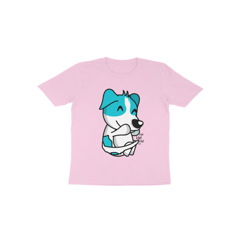 Toddler Half Sleeve Round Neck Tshirt – Smiling Dog puraidoprints