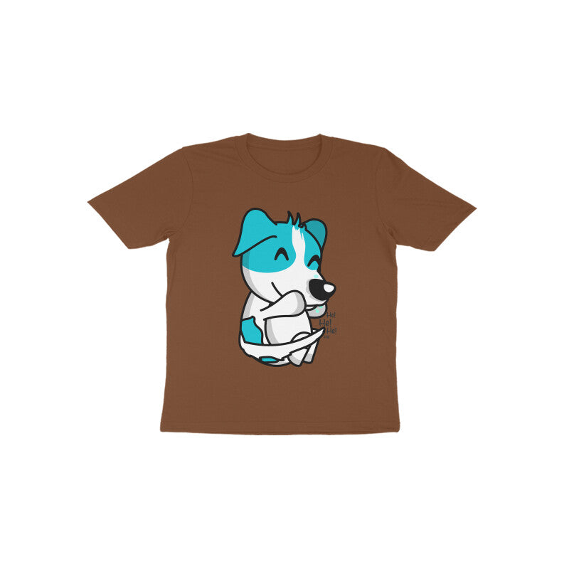 Toddler Half Sleeve Round Neck Tshirt – Smiling Dog puraidoprints
