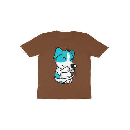 Toddler Half Sleeve Round Neck Tshirt – Smiling Dog puraidoprints