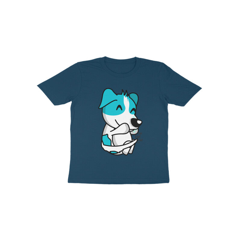Toddler Half Sleeve Round Neck Tshirt – Smiling Dog puraidoprints