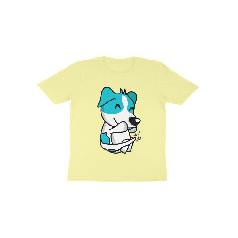 Toddler Half Sleeve Round Neck Tshirt – Smiling Dog puraidoprints