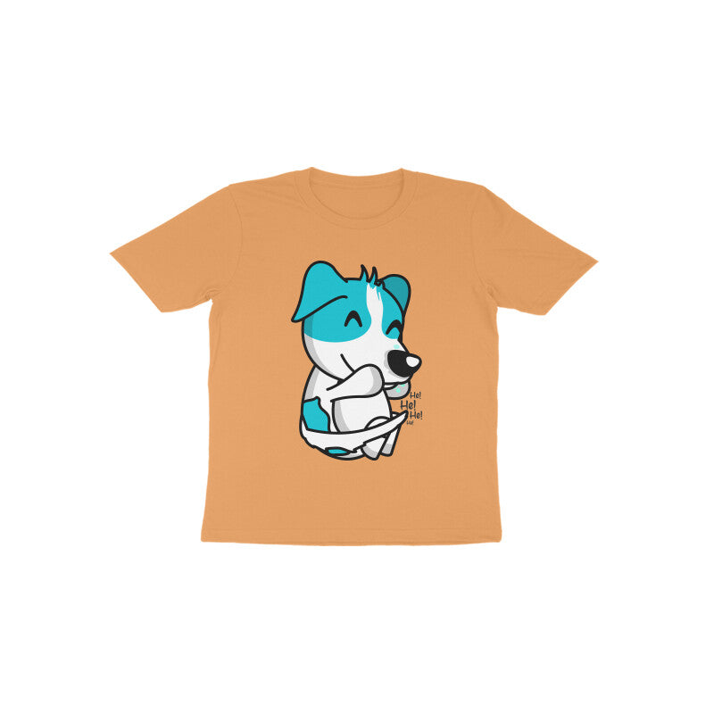Toddler Half Sleeve Round Neck Tshirt – Smiling Dog puraidoprints
