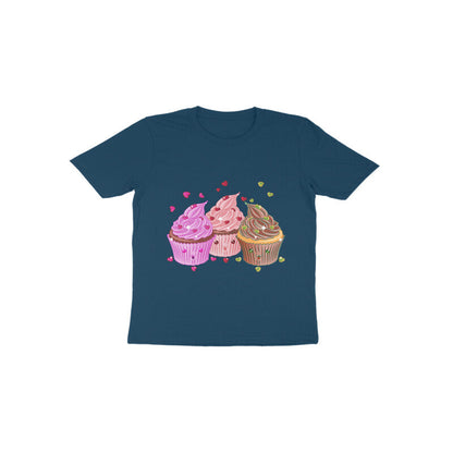 Toddler Half Sleeve Round Neck Tshirt –  Sweet Yummy cream cup cake puraidoprints