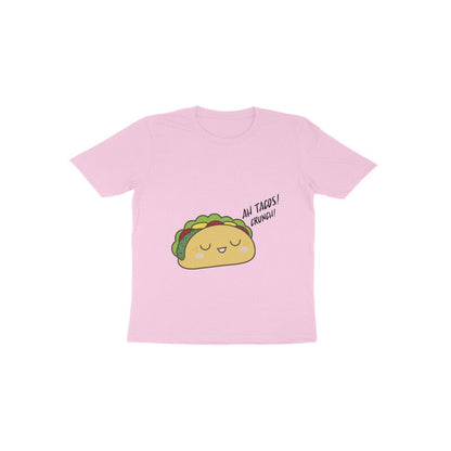 Toddler Half Sleeve Round Neck Tshirt –  Taco puraidoprints