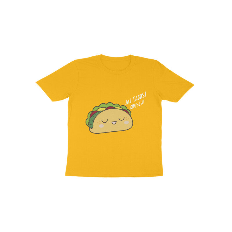 Toddler Half Sleeve Round Neck Tshirt –  Tacos puraidoprints