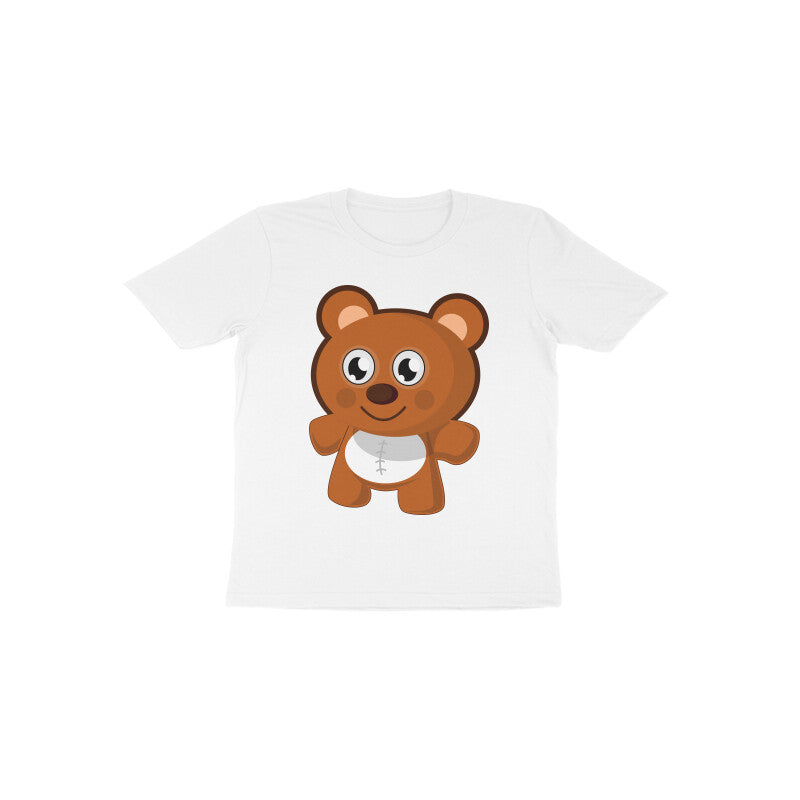 Toddler Half Sleeve Round Neck Tshirt – Teddy Bear puraidoprints