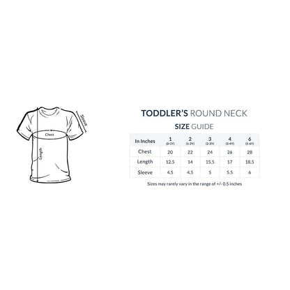 Toddler Half Sleeve Round Neck Tshirt – Teddy Bear puraidoprints