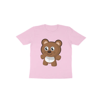 Toddler Half Sleeve Round Neck Tshirt – Teddy Bear puraidoprints