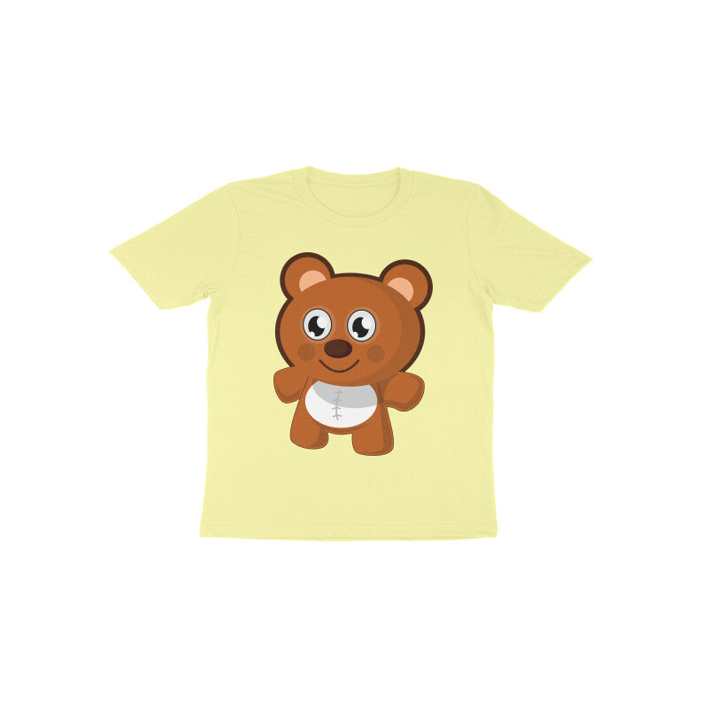 Toddler Half Sleeve Round Neck Tshirt – Teddy Bear puraidoprints