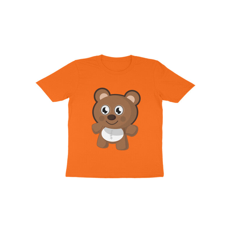 Toddler Half Sleeve Round Neck Tshirt – Teddy Bear puraidoprints