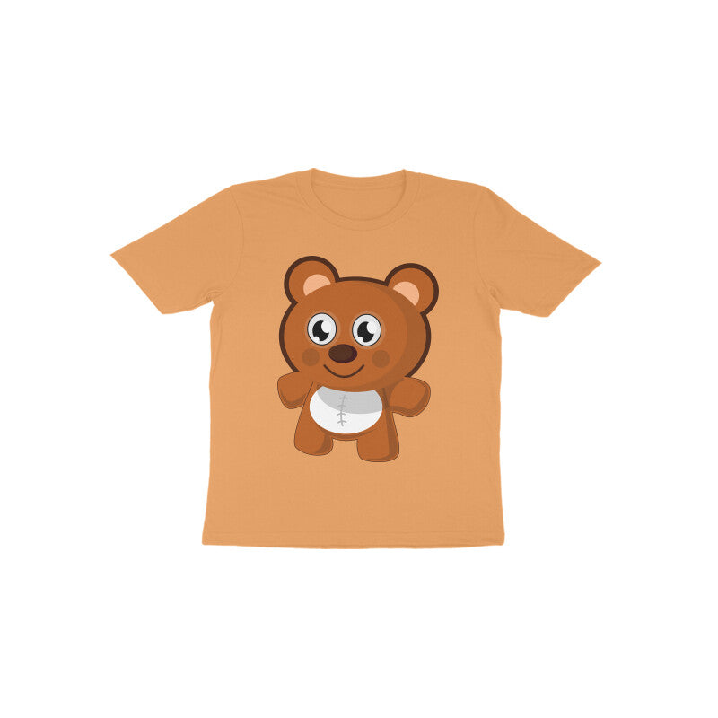 Toddler Half Sleeve Round Neck Tshirt – Teddy Bear puraidoprints