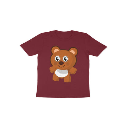 Toddler Half Sleeve Round Neck Tshirt – Teddy Bear puraidoprints