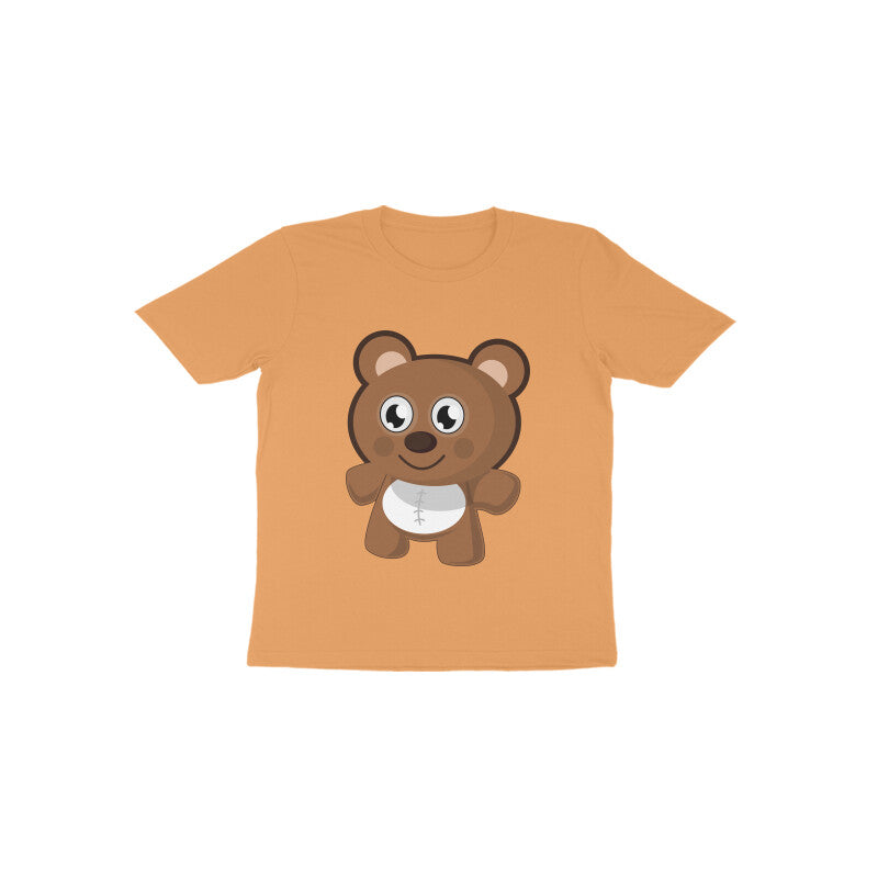 Toddler Half Sleeve Round Neck Tshirt – Teddy Bear puraidoprints