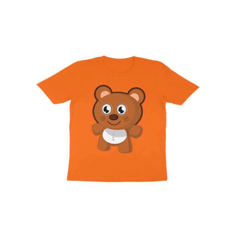 Toddler Half Sleeve Round Neck Tshirt – Teddy Bear puraidoprints