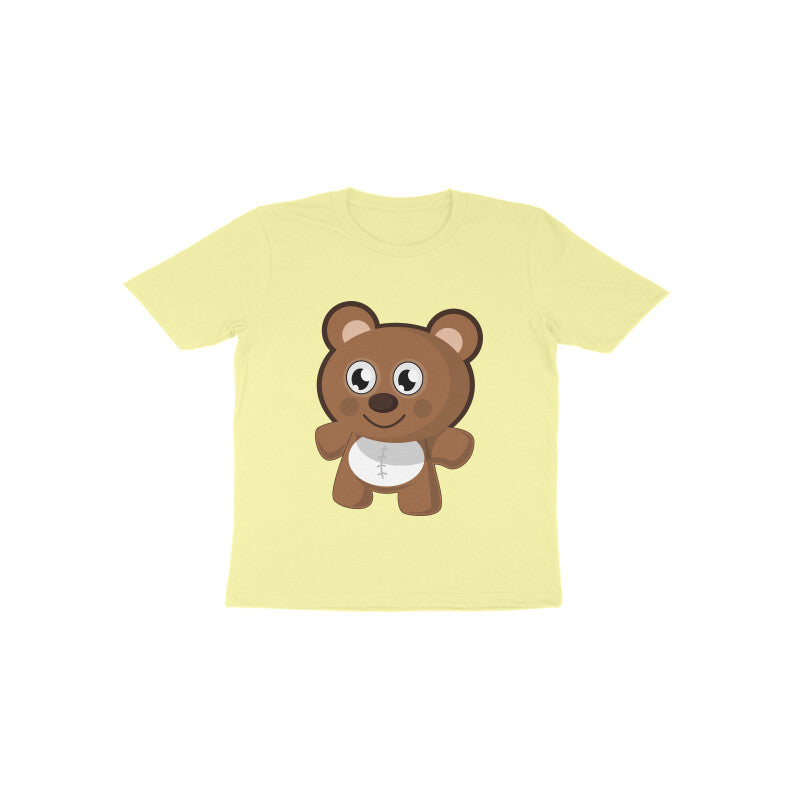 Toddler Half Sleeve Round Neck Tshirt – Teddy Bear puraidoprints