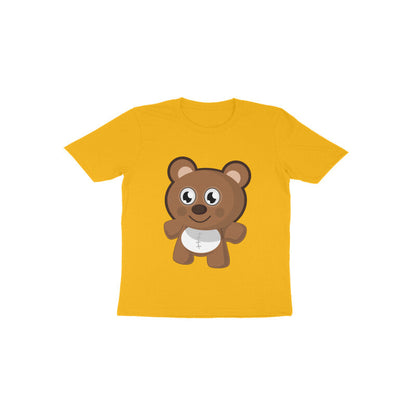 Toddler Half Sleeve Round Neck Tshirt – Teddy Bear puraidoprints