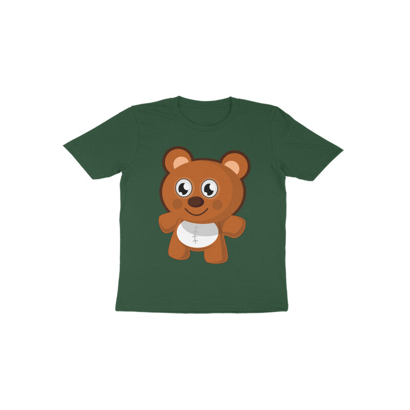 Toddler Half Sleeve Round Neck Tshirt – Teddy Bear puraidoprints