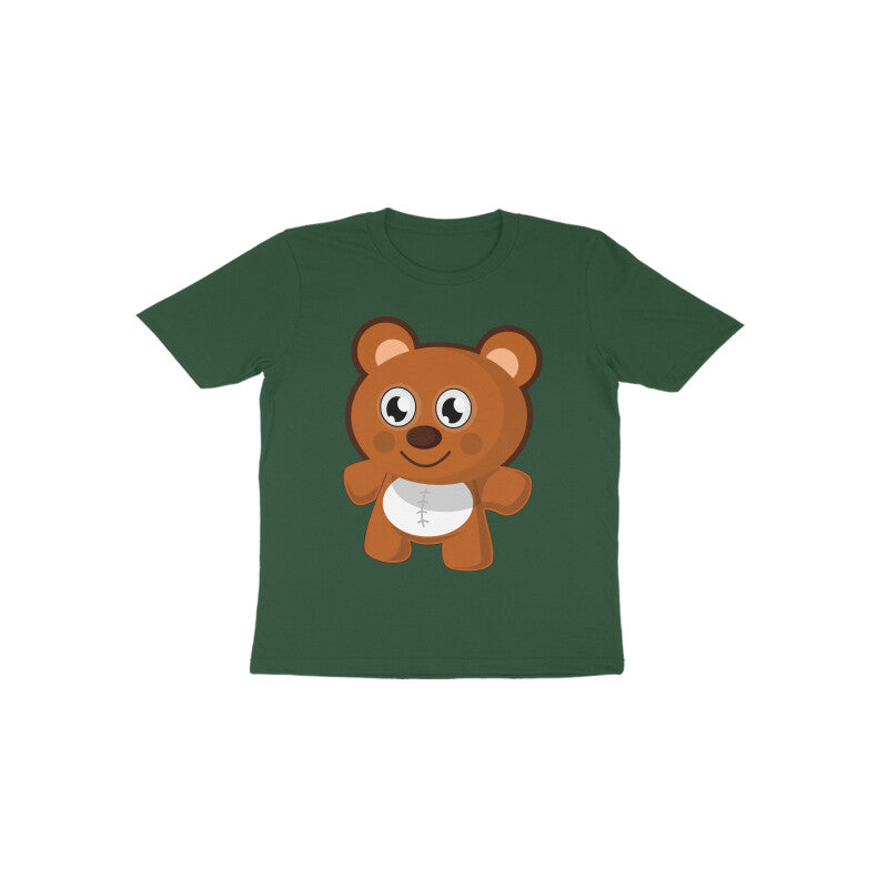 Toddler Half Sleeve Round Neck Tshirt – Teddy Bear puraidoprints