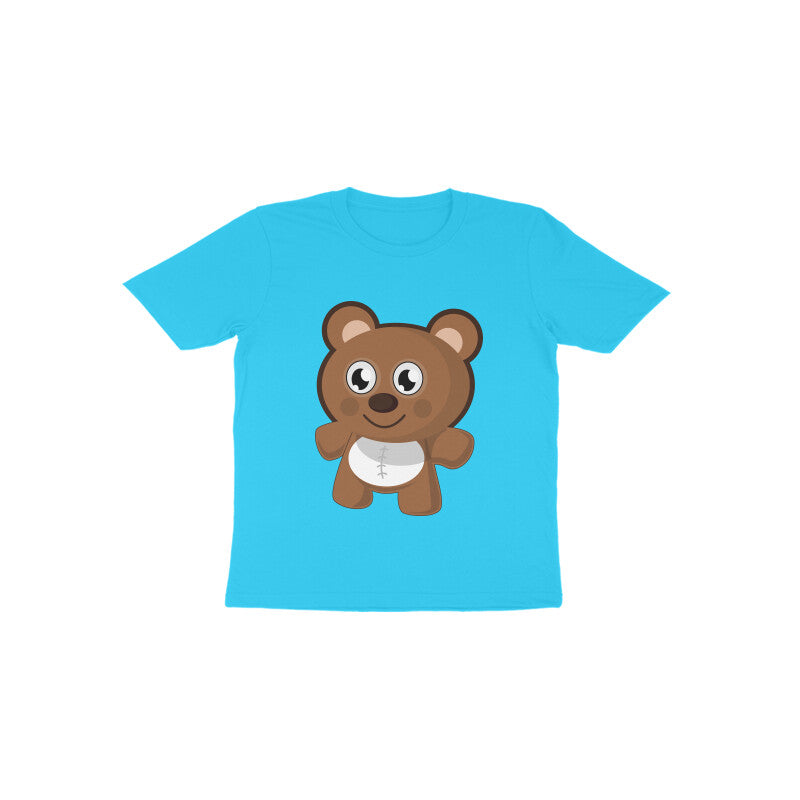 Toddler Half Sleeve Round Neck Tshirt – Teddy Bear puraidoprints