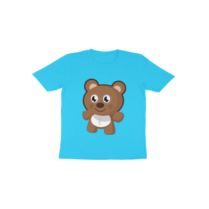 Toddler Half Sleeve Round Neck Tshirt – Teddy Bear puraidoprints