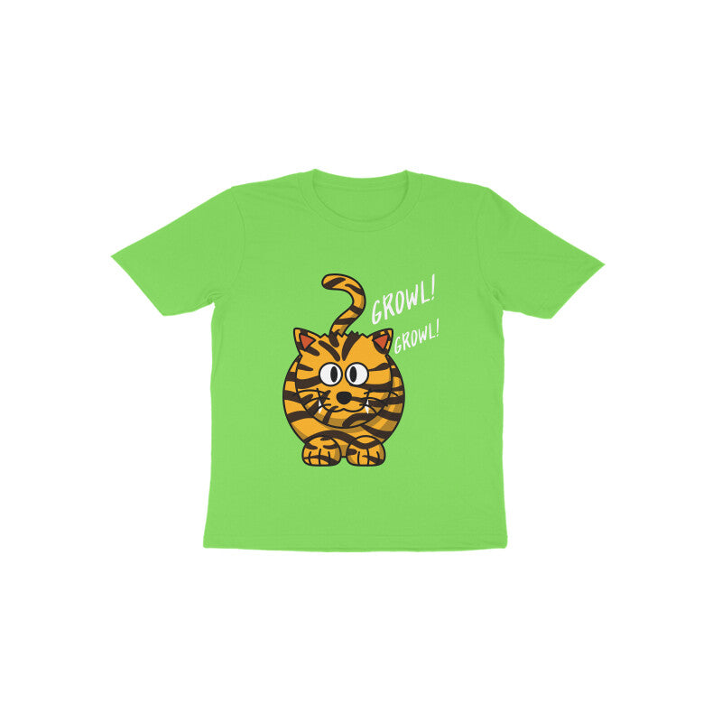 Toddler Half Sleeve Round Neck Tshirt –  Tiger Roar puraidoprints