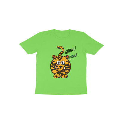 Toddler Half Sleeve Round Neck Tshirt - Tiger Roar puraidoprints