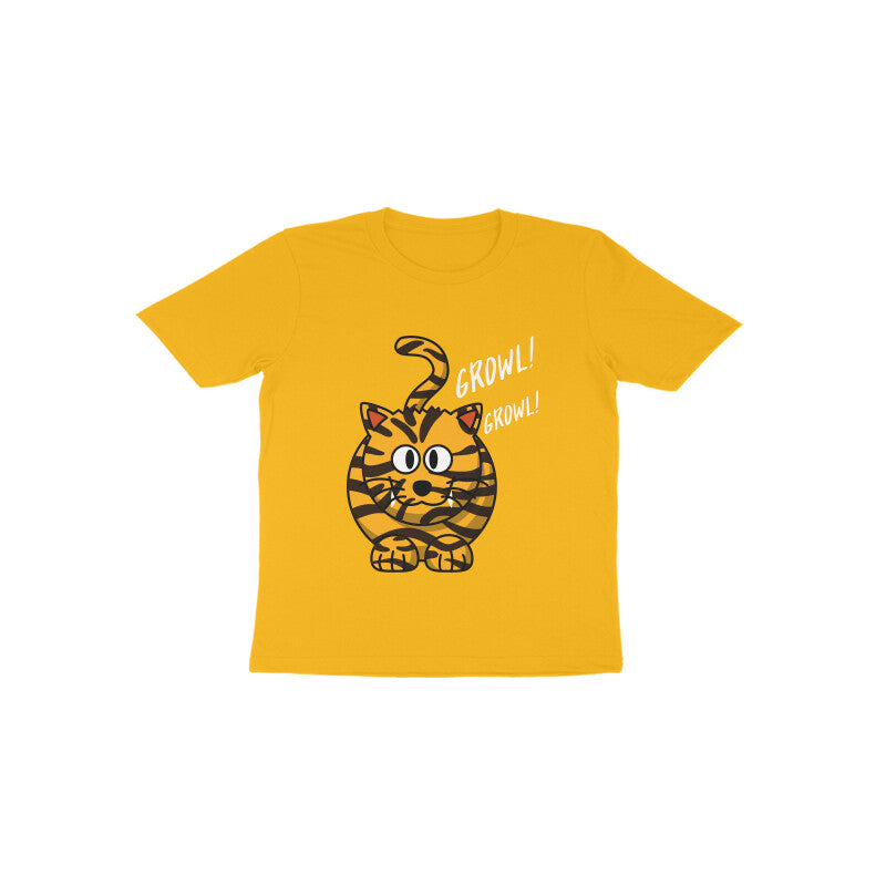 Toddler Half Sleeve Round Neck Tshirt –  Tiger Roar puraidoprints