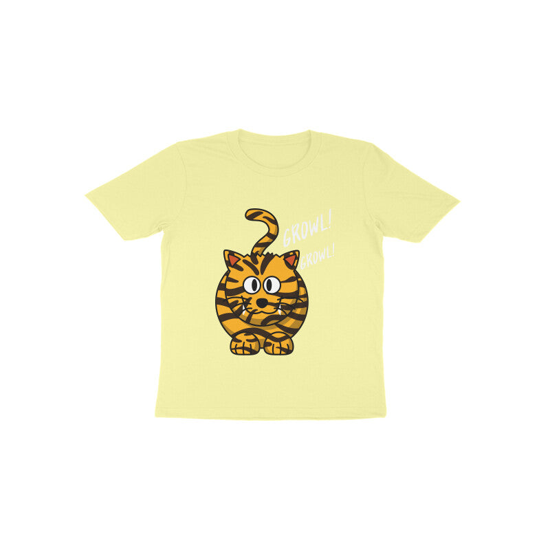 Toddler Half Sleeve Round Neck Tshirt –  Tiger Roar puraidoprints