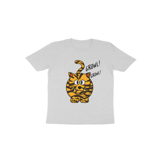 Toddler Half Sleeve Round Neck Tshirt - Tiger Roar puraidoprints