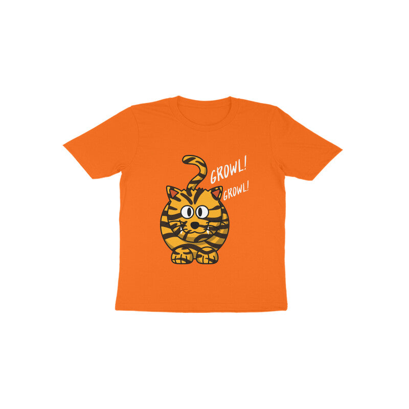 Toddler Half Sleeve Round Neck Tshirt –  Tiger Roar puraidoprints