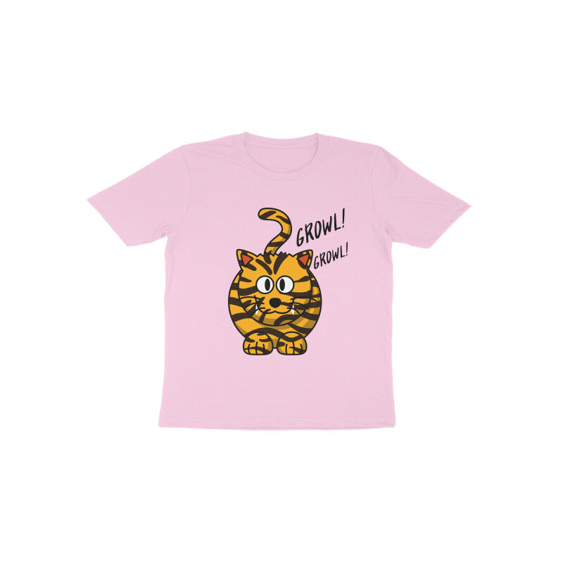 Toddler Half Sleeve Round Neck Tshirt - Tiger Roar puraidoprints