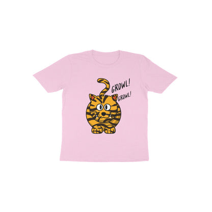 Toddler Half Sleeve Round Neck Tshirt - Tiger Roar puraidoprints