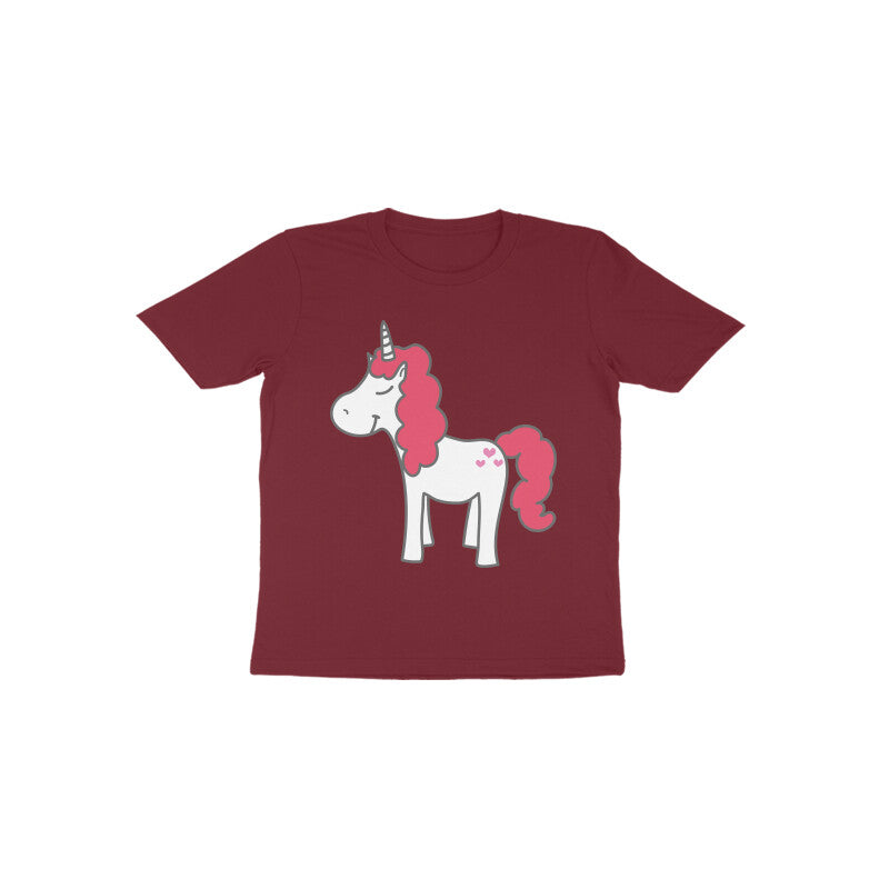 Toddler Half Sleeve Round Neck Tshirt – Unicorn puraidoprints