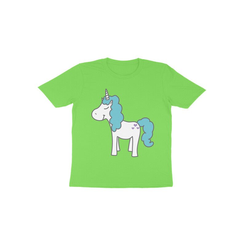 Toddler Half Sleeve Round Neck Tshirt – Unicorn puraidoprints