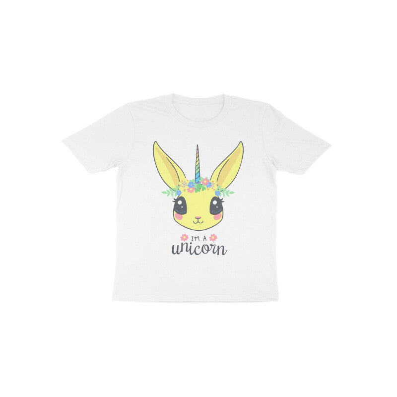 Toddler Half Sleeve Round Neck Tshirt – Unicorn puraidoprints