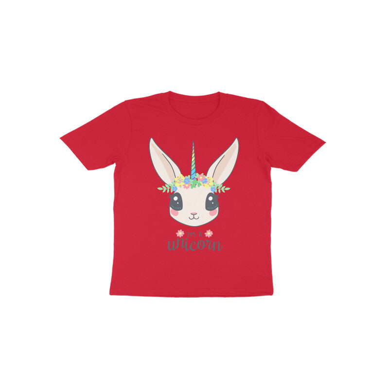 Toddler Half Sleeve Round Neck Tshirt – Unicorn puraidoprints