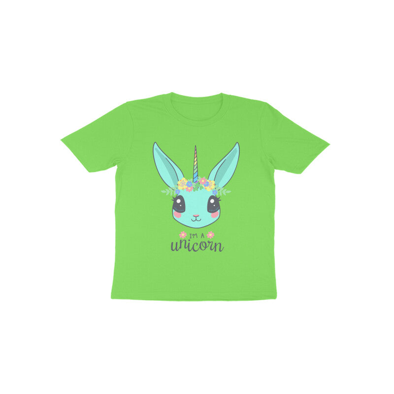 Toddler Half Sleeve Round Neck Tshirt – Unicorn puraidoprints