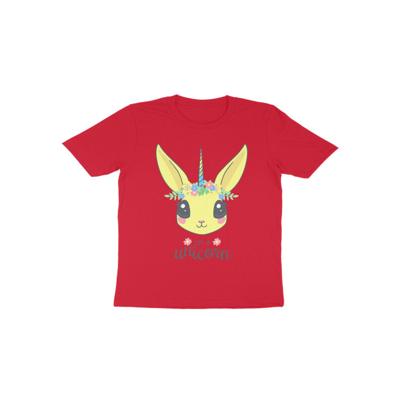 Toddler Half Sleeve Round Neck Tshirt – Unicorn puraidoprints