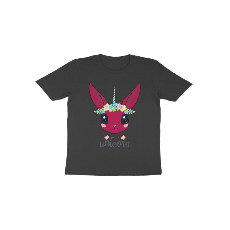 Toddler Half Sleeve Round Neck Tshirt – Unicorn puraidoprints