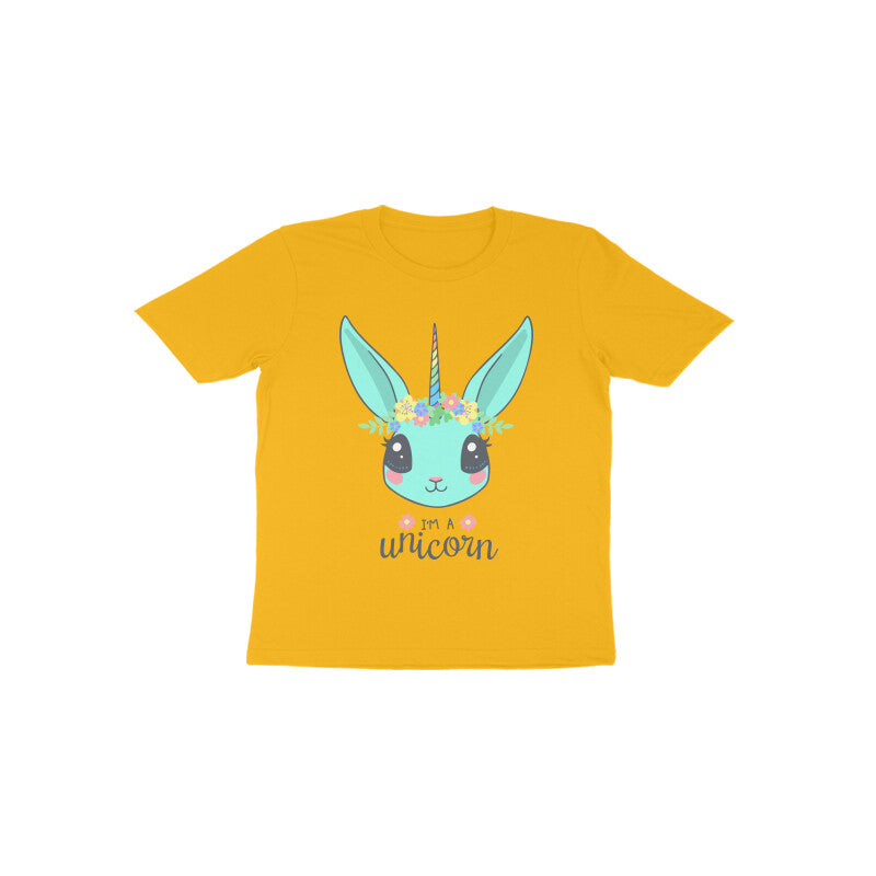 Toddler Half Sleeve Round Neck Tshirt – Unicorn puraidoprints