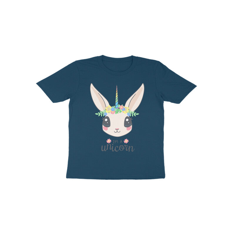 Toddler Half Sleeve Round Neck Tshirt – Unicorn puraidoprints