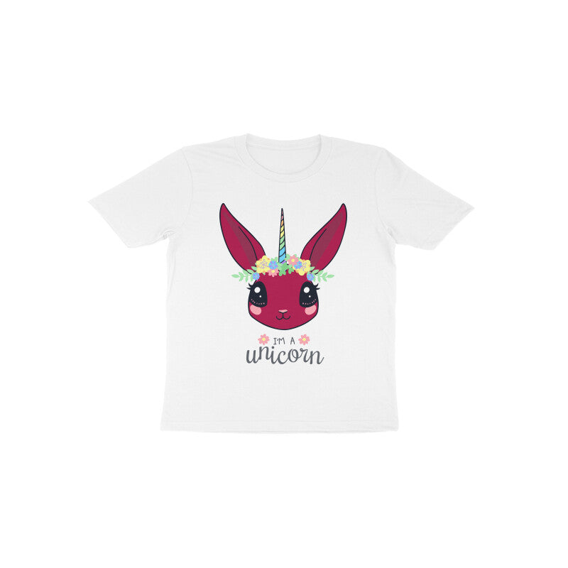 Toddler Half Sleeve Round Neck Tshirt – Unicorn puraidoprints