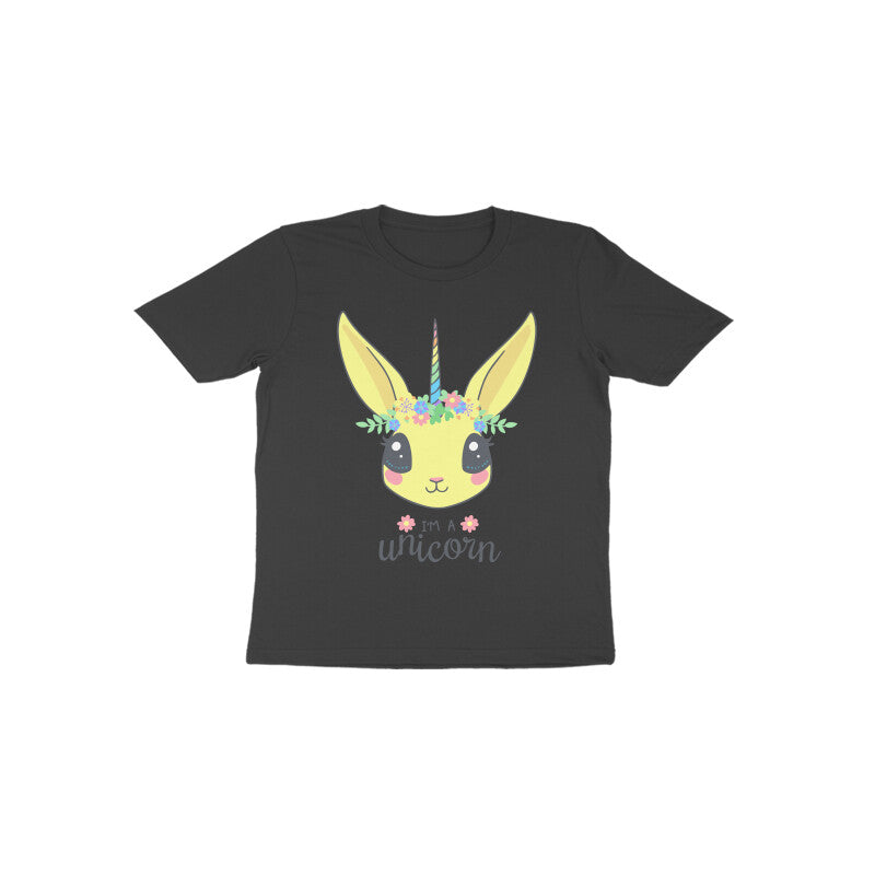 Toddler Half Sleeve Round Neck Tshirt – Unicorn puraidoprints